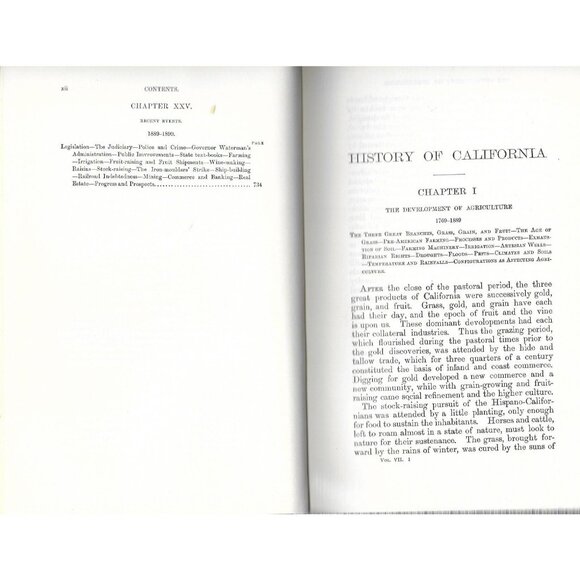 History of California, Volume VII, 1860–1890 by Hubert Howe Bancroft Volume XXIV - Picture 10 of 11